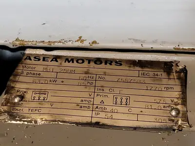 USED ASEA MOTORS MBT250M