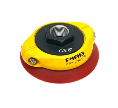 Used PIAB FLAT VACUUM SUCTION CUP RED G3/8" W/ MESH FILTER Vacuum Systems | Maverick Industrial Sales #1107943