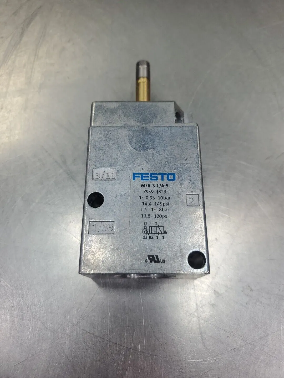 FESTO MFH-3-1/4-S (7959 J823) SOLENOID VALVE. 6B-3