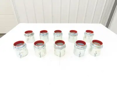 TC727A Steel City 2-1/2" EMT Conduit Box Adaptor Connector Insulated Lot of 10