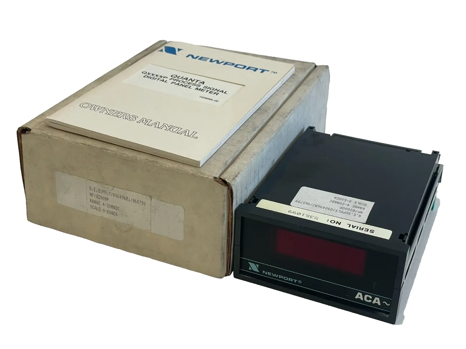 NEW NEWPORT/G.E. Q2000-P PROCESS METER Q2000P