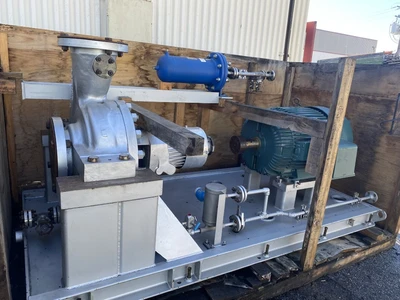 1965 GPM, Sulzer centrifugal process pump, 100 HP Reliance motor, new, never used