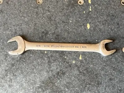 Challenger by Proto  5/8-3/4”Double Open End Wrench Made In USA