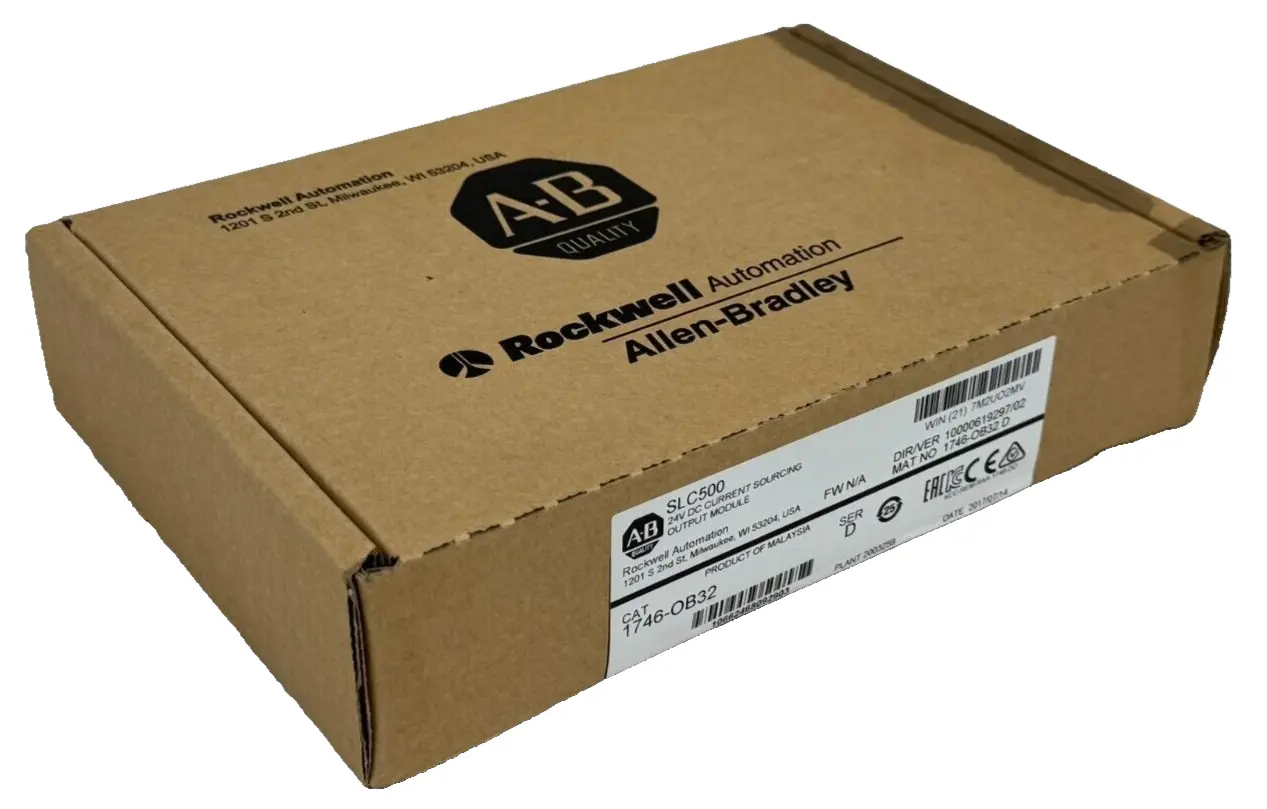 ALLEN BRADLEY 1746-OB32 OUTPUT MODULE SLC500 SER. D PRE-OWNED SEALED SURPLUS