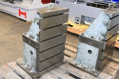 Used DeVlieg 30"H x 16-1/2"W x 16"D Cast Iron Precision Angle Plates New Jersey US | Machinery Values #944384