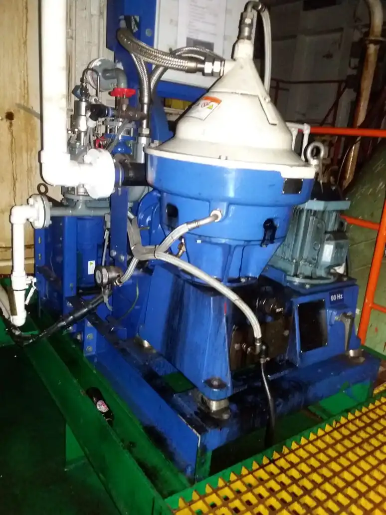 Alfa-Laval P-615 fuel/lube oil purifier, 316SS.
