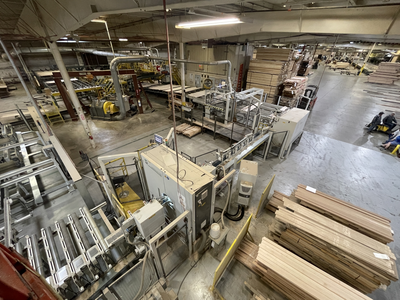 Weinig Optisaw System with Luxscan Combiscan and 3 Opticut 450 Quantum