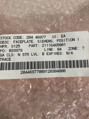 NEW Siemens 21116465001