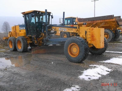 Used 2008 DEERE 672D Motor Graders New York US | Beck Equipment #1509294