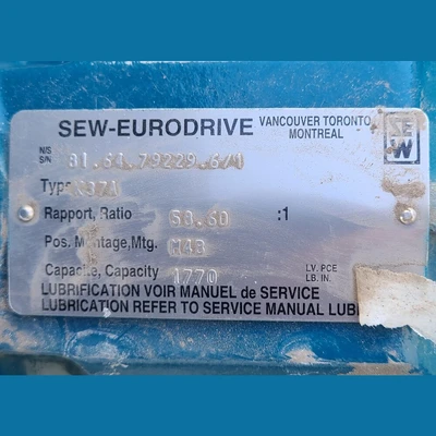 USED SEW-EURODRIVE K37A