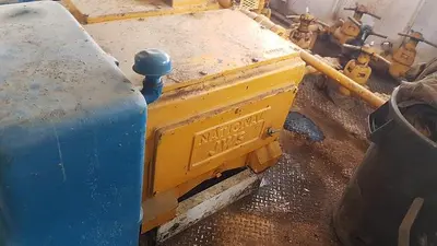 USED NATIONAL JWS-300L 4X5 TRIPLEX WELL SERVICING REVERSING MUD PUMP PACKAGE