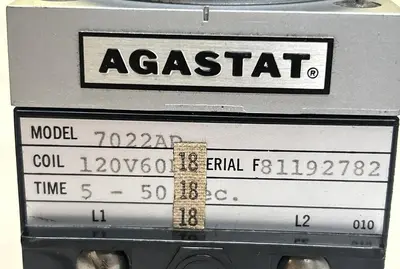 Used AGASTAT 7022AD Miscellaneous Equipment (Electrical & Power) | Surplus Asset Holdings #1200280