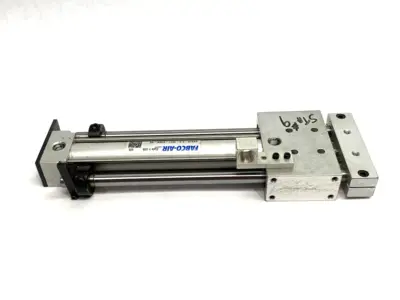 SE375-5.0-MS1-S40B-KE | Fabco Air  Dbl-Act Pneumatic Linear Guided Slide Actuator - Used