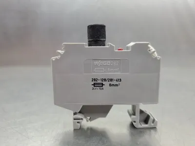 Wago 282-128/281-413 2-Conductor Fuse Terminal Block - 24V, 10A. 4E-35