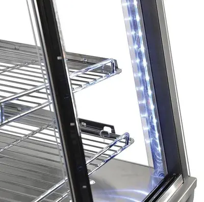 26-inch Display Warmer with 96 L capacity and Front and Back Doors
