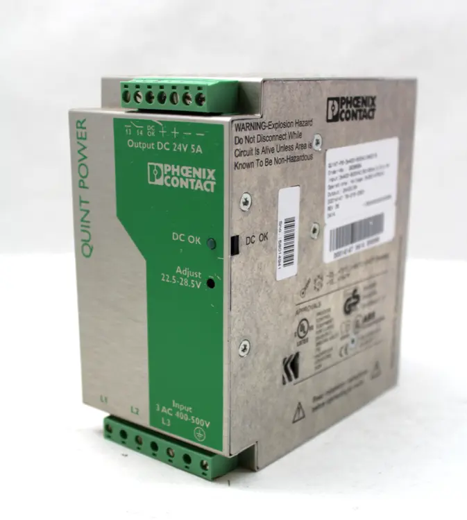Used PHOENIX CONTACT QUINT-PS-3X400-500AC/24DC/5A Power Supplies Kentucky US | Industrial Parts R Us Inc. #356508