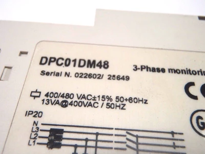Used CARLO GAVAZZI 3-PHASE MONITORING RELAY 250VAC, 24VDC Relays & Switches | Maverick Industrial Sales #1120716