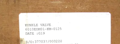 NEW KUNKLE 6010EDM01-KM-0125 SAFETY VALVE 6010EDM01KM0125