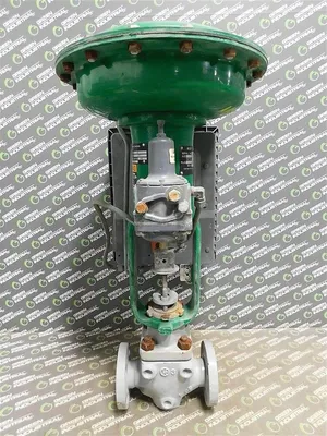 Fisher Actuated Valve Assembly 1" Body Type F7 Port 3/4" CL300/740 PSI CWP Used