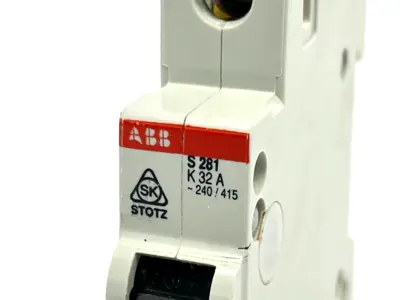S281 K32A | ABB  Circuit Breaker 1-Pole 32A 240/415V - Used