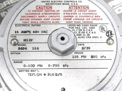 USED UNITED ELECTRIC 9696 156