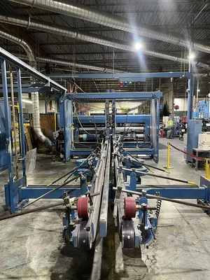 66" x 130" McKinley Flexo Folder Gluer, 2004, in operation