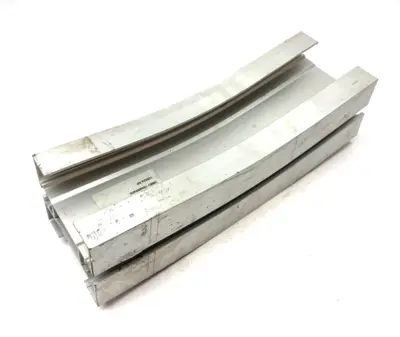 USED FLEXLINK ALUMINUM PROFILE 15 DEG. VERTICAL CONVEYOR BEND, X85