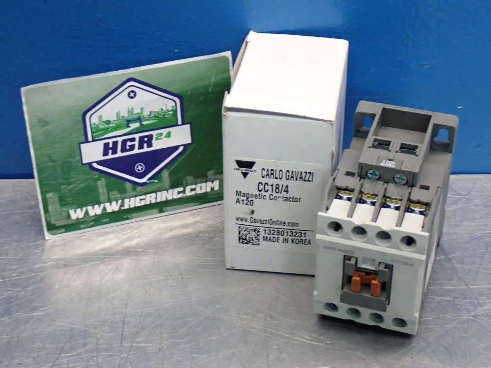 New | in-Stock CARLO GAVAZZI CC18/4 A120 PLC Contactors | HGR 24 #754225
