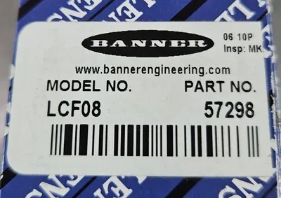BANNER ENGINEERING LCF08 57298 NSMP. Loc6E-10