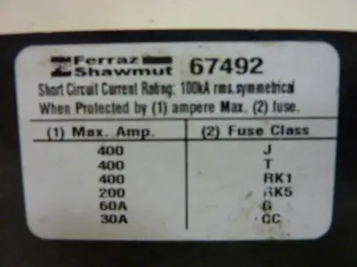 USED FERRAZ SHAWMUT 67492