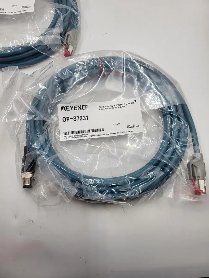 New | in-Stock KEYENCE KEYENCE OP-87231 ETHERNET CABLE 5 METERS LONG Cable & Wire | ND Industrial Surplus #1216991