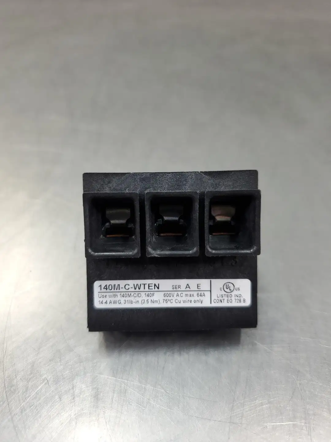 Allen Bradley 140M-C-WTEN Ser A Compact Bus Bar Feeder Terminal. 4E-42
