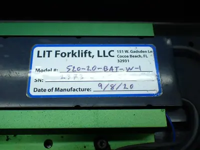 USED LIT FORKLIFT 52020BATW1