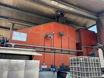 USED UNICONFORT SRL MOBILE GRATE BOILER FOR WOOD CHIPS