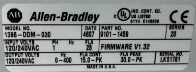 USED ALLEN-BRADLEY 9101-1459