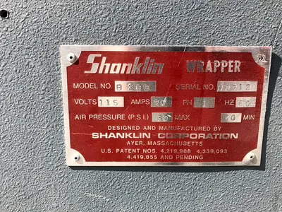 USED SHANKLIN BUNDLER AND OVEN 30" SEAL BAR BUNDLER MODEL: B 2BB TUNNEL MODEL: T_8PR SHANKLIN BUNDLER AND OVEN 30" SEAL BAR BUNDLER MODEL: B 2BB TUNNEL MODEL: T_8PR
