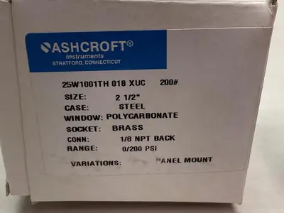 New | in-Stock ASHCROFT 25W1001TH 01B XUC Universal Pressure Meters | Surplus Asset Holdings #1216949
