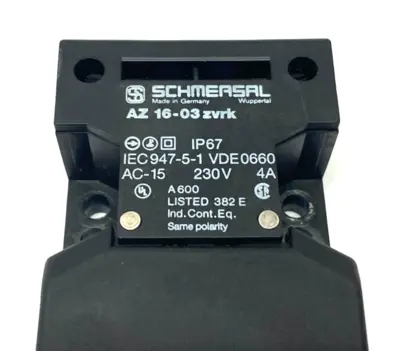 Used Schmersal AZ 16-03zvrk-M20 Safety Interlock Switch Relays & Switches Michigan US | Maverick Industrial Sales #1460868