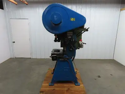 L & J No 2 Mechanical Punch Press OBI 18 Ton 2" Stroke 6.5 Throat 2Hp 3Ph