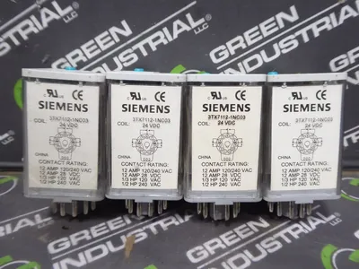Lot of 4 Siemens 3TX7112-1NC03 Plug-In Relay Used