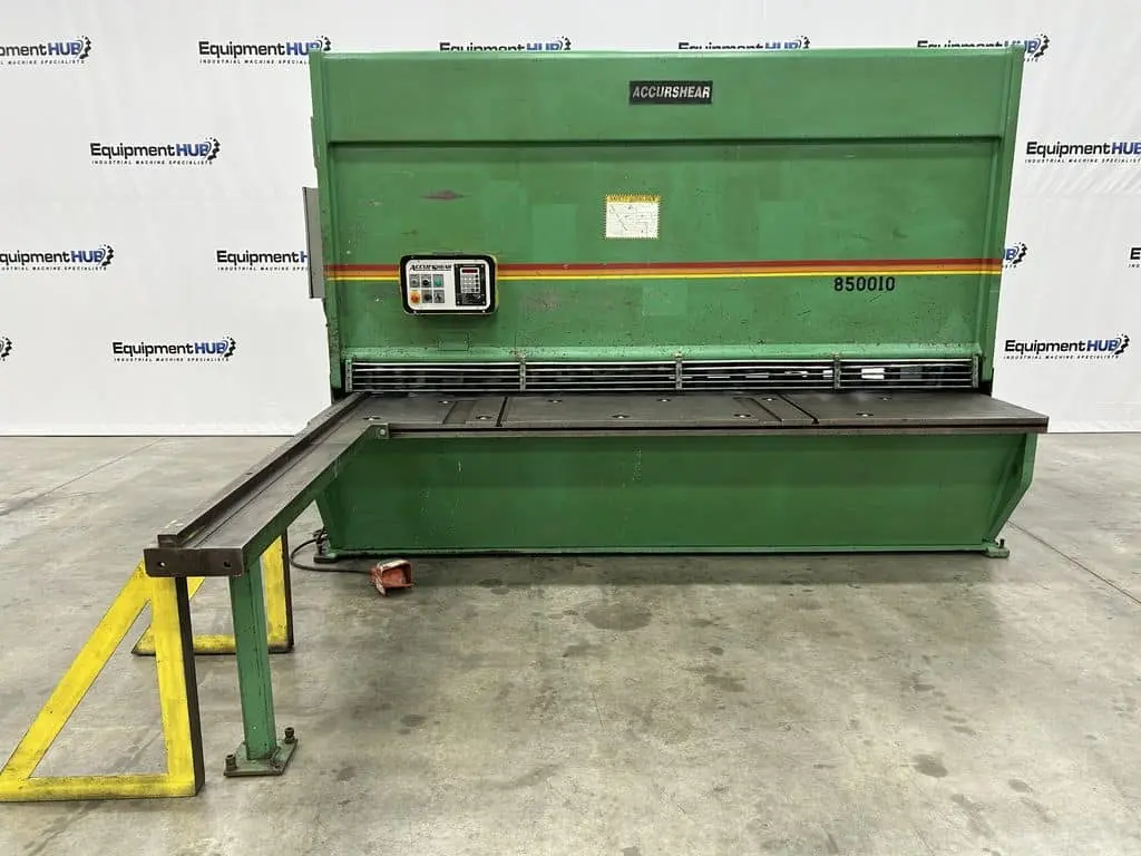 Used 1997 ACCURSHEAR 850010 Power Squaring Shears (Inch) Georgia US | The Equipment Hub #1083138