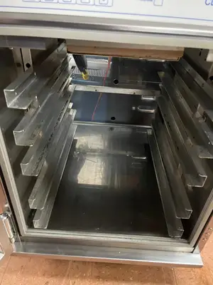 Used Henny Penny Used Henny Penny HC-903 CDT Heated Holding Pass Thru Cabinet with Flip Doors and Timers 120V Hot Food Warming, Holding, & Transport Cabinets Illinois US | Falcon Restaurant Supply #1375758