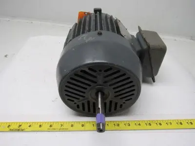 Horwath 2Hp Double Shaft Electric Motor 3Ph 230/460V 145TZ Frame 1800 RPM