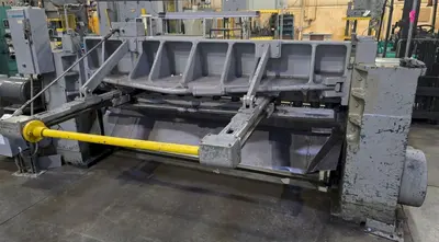 8' X 3/16" WYSONG MODEL #796 MECHANICAL POWER SQUARING SHEAR WITH BACK GAUGE: STOCK #23634