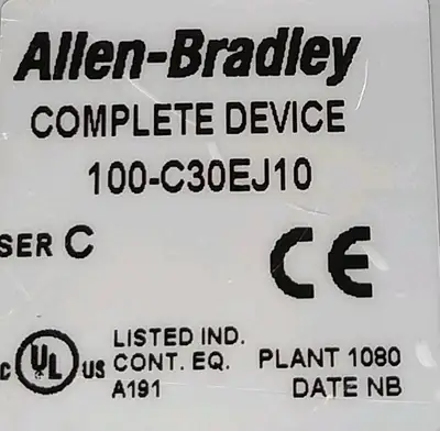 Allen Bradley 100-C30EJ10/C Contactor Loc4E20