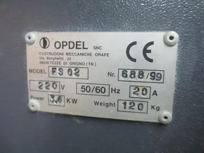 0402-185 Opdel / Opticom 2KG Melting Furnace Model #FS-02