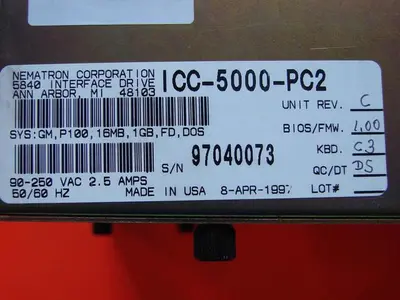 USED NEMATRON CORP ICC-5000-PC2