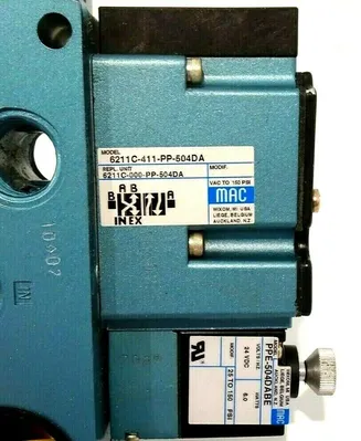 NEW MAC VALVES 6211C-411-PP-504DA SOLENOID VALVE 6211C411PP504DA