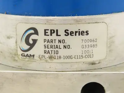 GAM EPL-W-118-100G-[115-C01] Inline Planetary Gearbox 100:1 Reducer 250 RPM