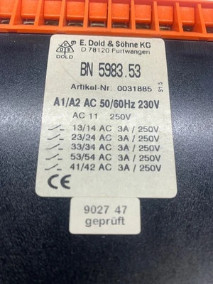 New | in-Stock E Dold & Sohne BN5983.53 Relays & Switches Indiana US | J&J Industrial Supply #509653